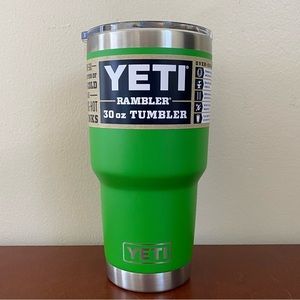 Yeti Rambler 30 oz Tumbler Green with Stainless Steel Trim